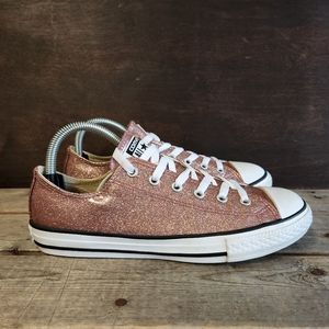 Converse All Star Glitter Sneakers Pink Shoes Women's Size7